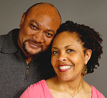 Photo of a couple smiling. Link to Life Stage Gift Planner Under Age 60 Situations.
